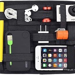 GTC® Elasticity Grid-It Organizer Receiver Plate Bladder Bag with Small Gadgets Holder Travel Digital Electronic Accessories and Cosmetic Arrangement Pouches Tool Pad Sun Visor Organizer (G 056)-image-82