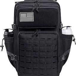 QT&QY 25L/35L/45L Military Tactical Backpack For Men Molle Daypack 3 Day Bug Out Bag Hiking Rucksack With Bottle Holder-59