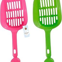 Foodie Puppies Cat Litter Scooper Shovel - (Set of 2) | Durable Plastic Litter Scoop for Cats, Multicolor Cleaning Tool for Cat Sand and Waste Removal-image-75