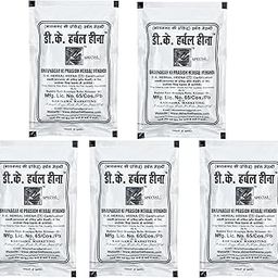 D K Herbal Heena Special ORIGINAL BLACK, NO PPD, NO CHEMICAL, Lic. No. 65/Cos./pb._ PACK OF 5 (40gm*5)_200GM-image-19