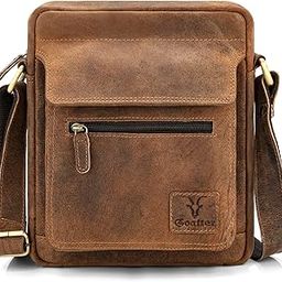 Genuine Leather Multi Pocket 10" Inch Messenger Sling Bag For Men-19