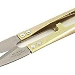 GNR Embroidery Sewing Tool Snips Thrum Thread Cutter Tailor Scissors - 10.5 Cms Long, Silver;Gold-image-30