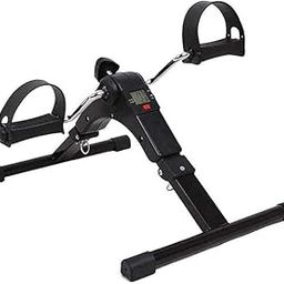 HVG TRADERS Pedal Home Exercise Bicycle, Elderly Upper and Lower Limb Rehabilitation Leg and Hand Exercise Equipment,Foldable Under Desk Exercise Bike,Black-19