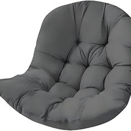 UJEAVETTE Egg Chair Cushion Soft Washable Basket Chair Cushion for Patio Outdoor Porch Dark Gray-image-79