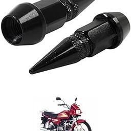 LOVMOTO Universal Spiked Valve Caps,Aluminum Alloy Dustproof and Waterproof Tire Valve Stem Caps, Suitable for Cars, Trucks and Motorcycles (2PCS Black) Comfortable with Splen-dor-image-86