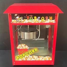 Shoppers Hub PNQ 1.45kW Electric MS Body Based Red Popcorn Machine with Toughened Non Breakable Glass for Ideal Heavy Duty Use In Theatres, Malls and Other Commercial Food Eateries. (Size: 56x42x68cm)-picture-9