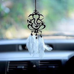 Acrylic Car Hanging,Dream Catcher for Car,Car Mirror Hanging Accessories,Car Hanging Accessories Interior,Hanging for Car,Car Decoration Accessories - 1Pcs,Black (1, Ganesha)-image-10