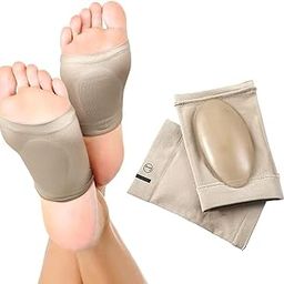 Swaege Arch Support Sleeve for Plantar Fasciitis Relief - Brown Color Compression Foot Brace for Flat Feet, Fallen Arches, Heel Pain - Comfortable, Breathable & Flexible Support Sleeve-image-46
