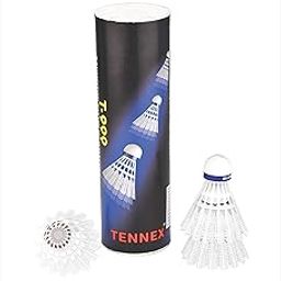 TENNEX Nylon Shuttlecock T-999 Tournament, White, 6 Pieces Roll-image-2