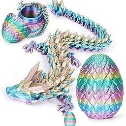 Dragon Toy, 3D Printed Dragon, Fidget Dragon Egg Toy Fidget Toys Set Toy Gemstone Dragon Decoration Handwork Colorful Decorative Creative Decoration for Home Office Desk Toys-15
