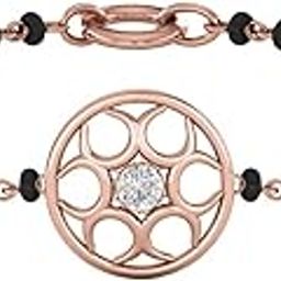 14K Rose Gold Diamond Bracelet for Women-image-16