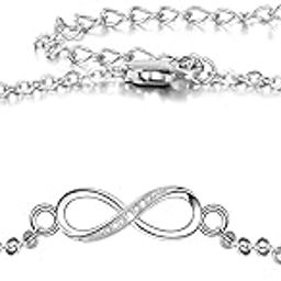 92.5 Sterling Silver Infinity Anklet | Minimal & Elegant Anklet for Women & Girls | Lovely Gift-picture-50