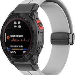 Sport Band Conmpatible for Garmin Fenix 7x/7/6x Gps/6/5x/5 Smartwatch Strap 22mm 26mm Silicone Magnetic Replacement Band Wristband-image-62