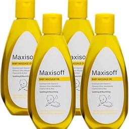 Maxisoft Baby Massage Oil | With Olive Oil, Vitamin E | Paraben Free, Zero Preservative (Pack of 4 X 100 ml)-image-7