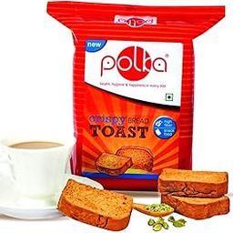 POLKA Crispy Toast, Handcrafted Suji Rusk, Saunf, elaichi or Suji, Chai Time Snacks - 400 Gm-image-14
