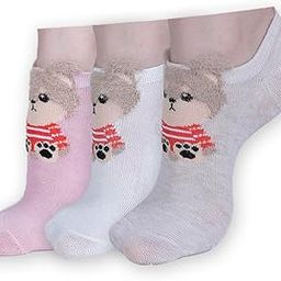 Anti-Slip Non-Towel Cotton No Show Low Cut Loafer Socks For Women's In (Pack of 3)-picture-43