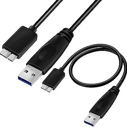 Storite 45CM High Speed Micro USB 3.0 Cable A to Micro B for External & Desktop Hard Drives-Black-image-97