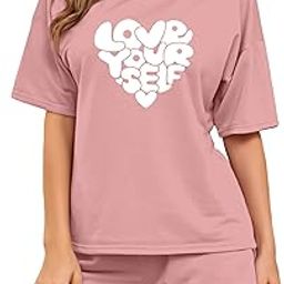 Womens Cotton Blend Printed Tshirt and Shorts Co-ords Set (Pack of 1)-image-85