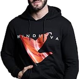 Men's Cotton, Long Sleeves,Printed Fleece Hooded Sweatshirt for Men-image-94