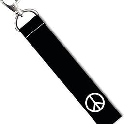 Peace Symbol Lanyard Bag Tag with Swivel Lobster for Gift Luggage Bags Backpack Laptop Bags Students Travelers L X H 5 X 0.8 INCH-image-48