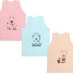 Cotton Vests/Baniyan/Inner Wear - Regular Fit, Sleeveless, Printed Sandos for Girls, Boys and Kids-image-18