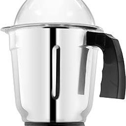 Sunmeet Liquid jar for Mixer Grinder Stainless Steel Mixer Liquid Jar with Handle Heavy Duty Aluminium Base with Lid Fitting All Regular Grinder Mixer (1000 ml) Mixer Juicer Jar (1000 ml)-14