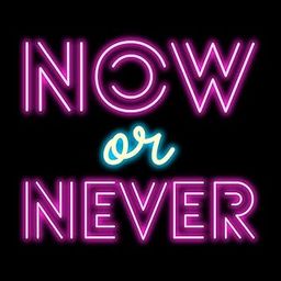 SG PRINT NOW AND NEVER NEON SIGN-image-1