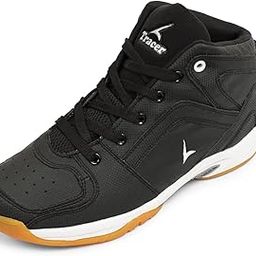 Basketball Shoes for Men's, Stylish & Comfortable, Lightweight & Breathable Footwear, Crap Sole, Material PU, Secure Fit, Closer Lace up, Playground, Walking, Running Shoe, Size 6 to 11 UK-image-86
