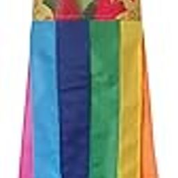 Majestic EPP Home and Outdoor 40-Inch Vibrant Fabric Pair of Hummingbirds with Red Lilies and Yellow Lilies Windsock with Rainbow Colors Tails-image-19