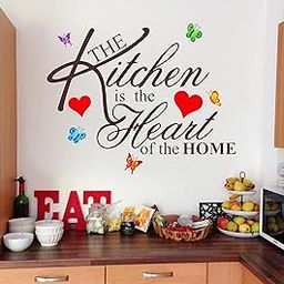 DivineDesigns™ Kitchen is The Heart of Home Wall Sticker | Wall Sticker for Living Room/Bedroom/Office and All Decorative Stickers-image-91