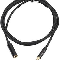 The Style Sutra 2xHeadphone Extension Cable 3.5mm Jack Male to Female Aux Cable Black 1 m|Cell Phones & Accessories | Cell Phone & Smartphone Parts| Cell Phone & Smartphone Parts-1