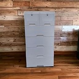 The Tickle Toe 6-Drawer Plastic Chest for Kids | Multi-Purpose Storage Organizer & Wardrobe for Clothes & Toys | Lockable & Portable Cabinet, 51L x 33W x 103H cm (White)-image-69