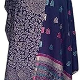 Womens woolen designer kashmiri suit with salwar and shawl, winter kani suit for women (unstitched fabric) maroon-image-22