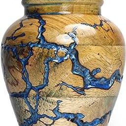 Handcrafted Decorative Wooden Urn for Human Ashes - Adult Male Female, Pet Memorial Urn Box-21