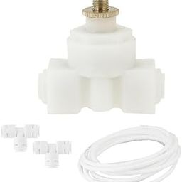 Filmax® Manual TDS Adjuster for RO, UV, UF Water Filters – Includes 2 Tee Connectors and 2 Meter Pipe – Water Purifier TDS Control Device for Optimal Water Quality - White-11