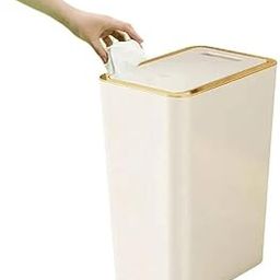 SHIPLORD® Rectangular Trash Can with Press Top Lid: Efficient Sealing Waste Basket for Compact Spaces & Odor Control-image-8