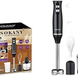 MORZ™ Versatile 4-in-1 Handheld Blender for Smoothies, Soups, & More Powerful Motor, Stainless Steel Design-picture-1