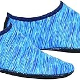Soft Water Shoes Stretchy Aqua Socks Yoga Swim Shoe Dive Sock Blue XL-image-51