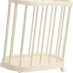 Creations Laundry Basket Cart Heavy Duty Storage Organizer for Bathroom Dorm Apartment Cream Color|Home Decor|Figurines-image-39