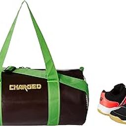 Charged Sports Bag Adena Brown with Gowin Court Shoe Power Black Red Size 6-image-15