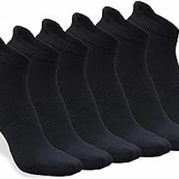 6 Pairs Men's Ankle Stopper Cushioned Socks - Comfortable & Breathable Athletic Sports Socks For Men - Size EU 40-45-image-30
