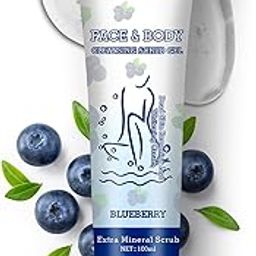 Hilary Rhoda Face & Body Cleansing Scrub Gel | Dead Skin Removing Cleansing Scrub Gel | Gently Exfoliates Skin Cells | Removes Dirt & Oil | 100ml (Blueberry -Shade 01)-21