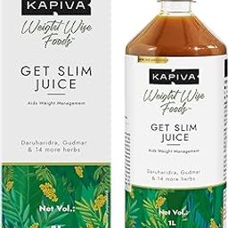 Kapiva Get Slim Juice - Healthy Weight Management Through 12 Ayurvedic Herbs Aids Metabolism and Digestion - 1L-10