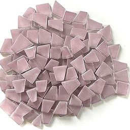 Bold Collection Pinkish Grey Irregular Trapezoid Glass Tiles - 150 Grams, 3.5mm Thickness, 95 to 100 Pcs-image-85
