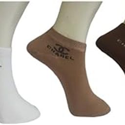 Women's Ankle Length Designer Knitted Multicolor, Multi-Purpose Socks | Socks for Women| Pack of 3 | Design may vary-image-95