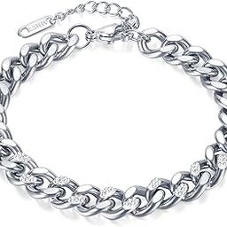 Stainless Steel Openable Adjustable Chain Bracelet Fashion Stylish Jewellery Gift for Men & Boys (PX5SB56)-image-8