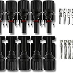 MC4 Connector for Solar Panels - 1000V, Waterproof IP67 (Set of 5 Pairs)-picture-23