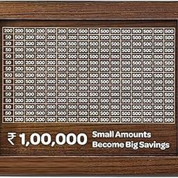 Money Saving Box, 1,00,000 Rupees Tracker, DIY Assembly, Wooden Piggy Bank for Kids & Adults, Coin Box with Carved Design, Savings Box, Mini Bank, Wooden Coin Box, Money Saver,-image-54
