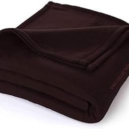 VAS COLLECTIONS® All Season Polar Fleece Blanket | Double 220x230 cm, Coffee & Brown-image-42