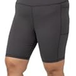 Plus Size Shorts for Women | High Waisted Quick Dry Stretchable Shorts| Mid Thigh Length Spandex Shorts for Women-image-63